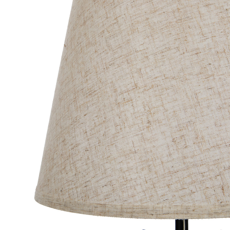 Oikiture Floor Lamps Fabric Shade Standing Lamp with Display Shelf