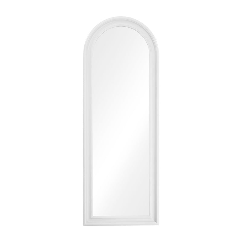 Oikiture Full Length Mirror Elegance Arch 165x60cm White Wood