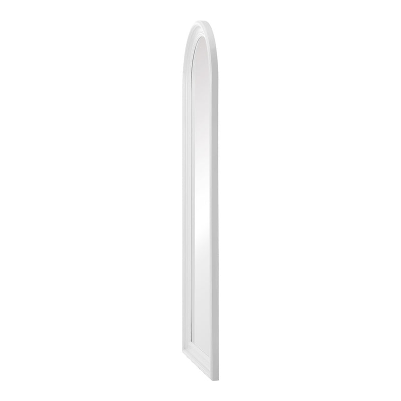 Oikiture Full Length Mirror Elegance Arch 165x60cm White Wood