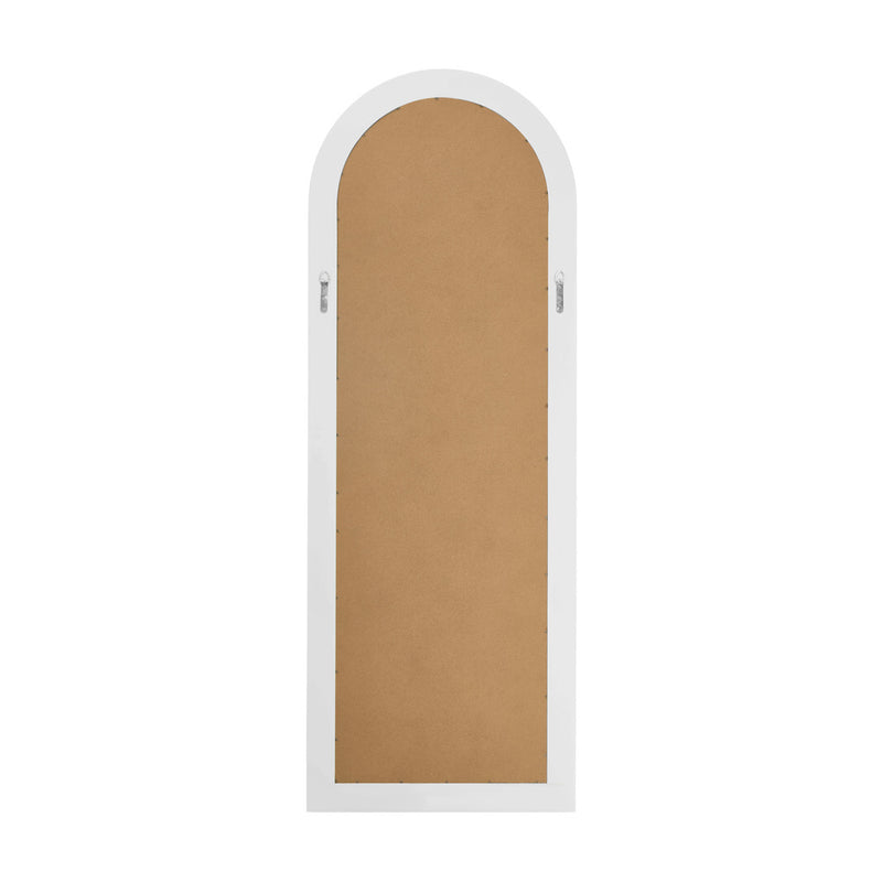 Oikiture Full Length Mirror Elegance Arch 165x60cm White Wood