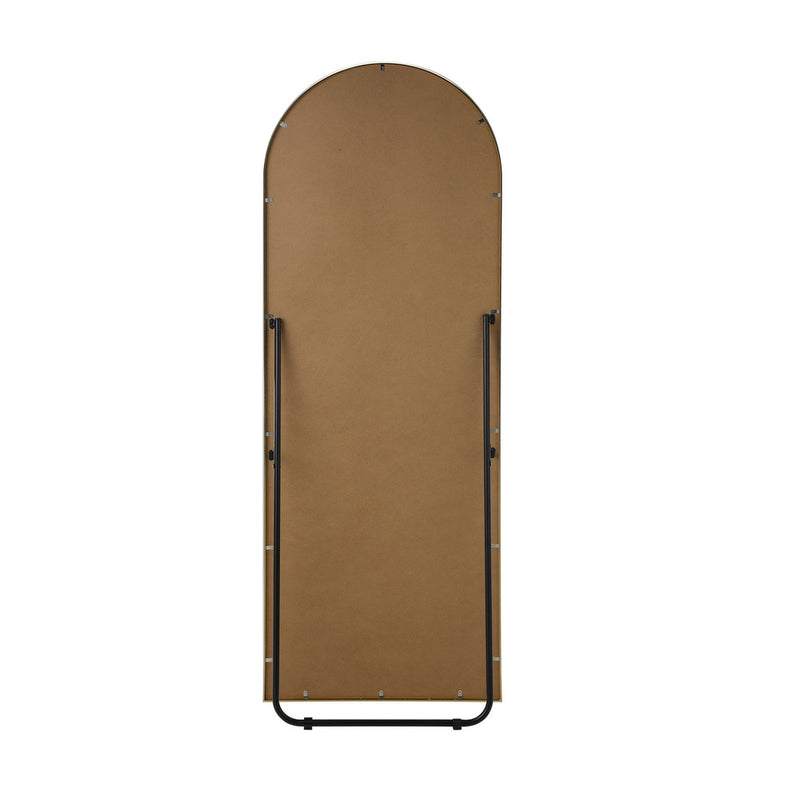Oikiture 180x70cm Full Length Mirror Arched Floor Mirrors Gold
