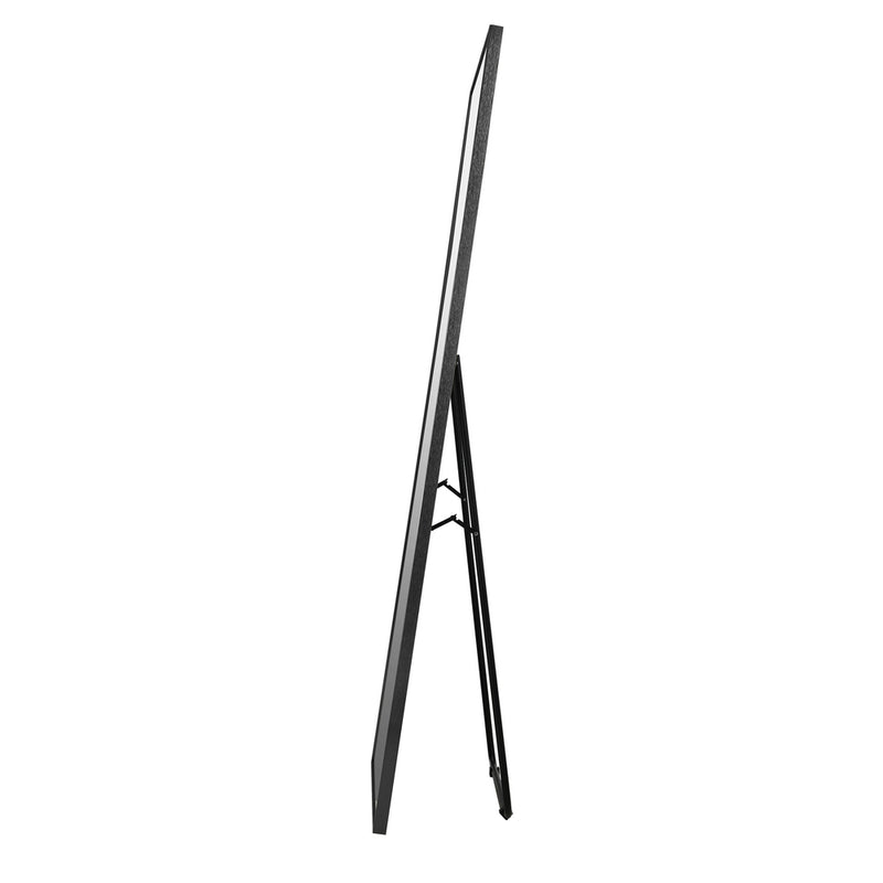 Oikiture 166x60cm Full Length Mirror Dressing Floor Mirrors Black