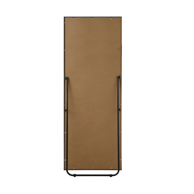 Oikiture 166x60cm Full Length Mirror Dressing Floor Mirrors Black