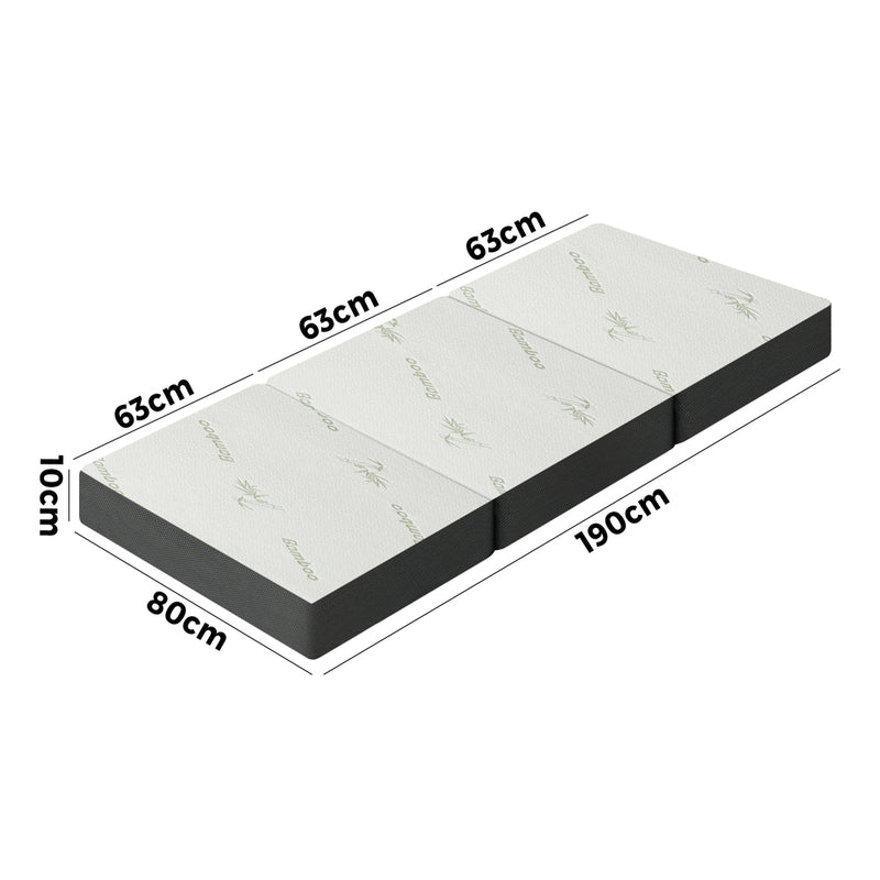 Bedra Folding Foam Mattress Trifold Sleeping Mat Single