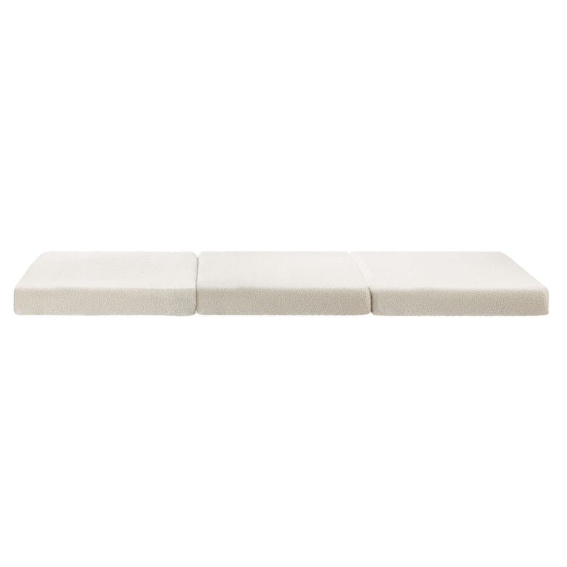 Bedra Folding Mattress Sherpa Fleece Foam 3-fold Single