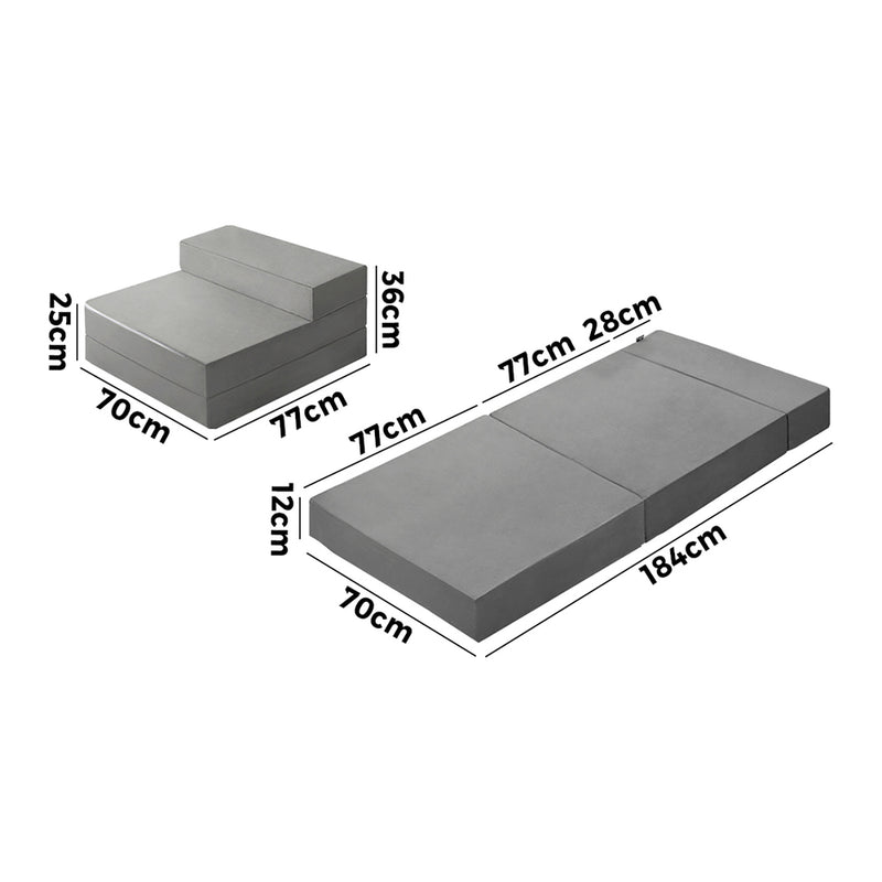 Bedra Folding Foam Mattress Single Portable Camping Floor Mat