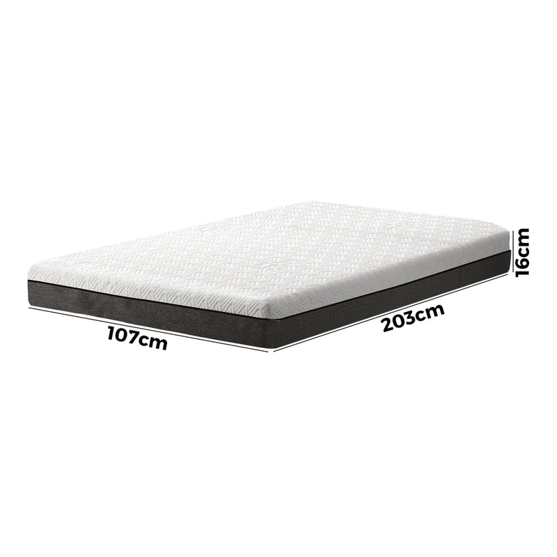 Bedra King Single Mattress Cool Gel Memory Foam No Spring 16cm