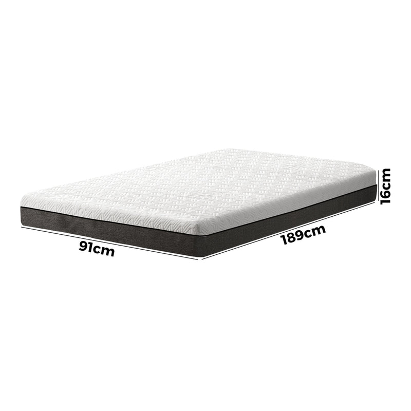 Bedra Mattress No Spring Single Cool Gel Memory Foam Medium Firm