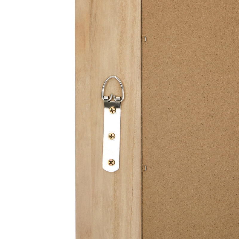 Oikiture Full Length Arch Mirror 165x60cm Natural Wood Wall Mounted