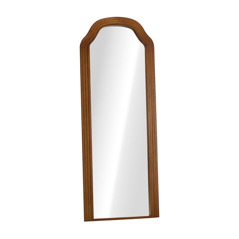 Oikiture Full Length Floor Makeup Mirrors 165x60cm Brown Wood Bedroom