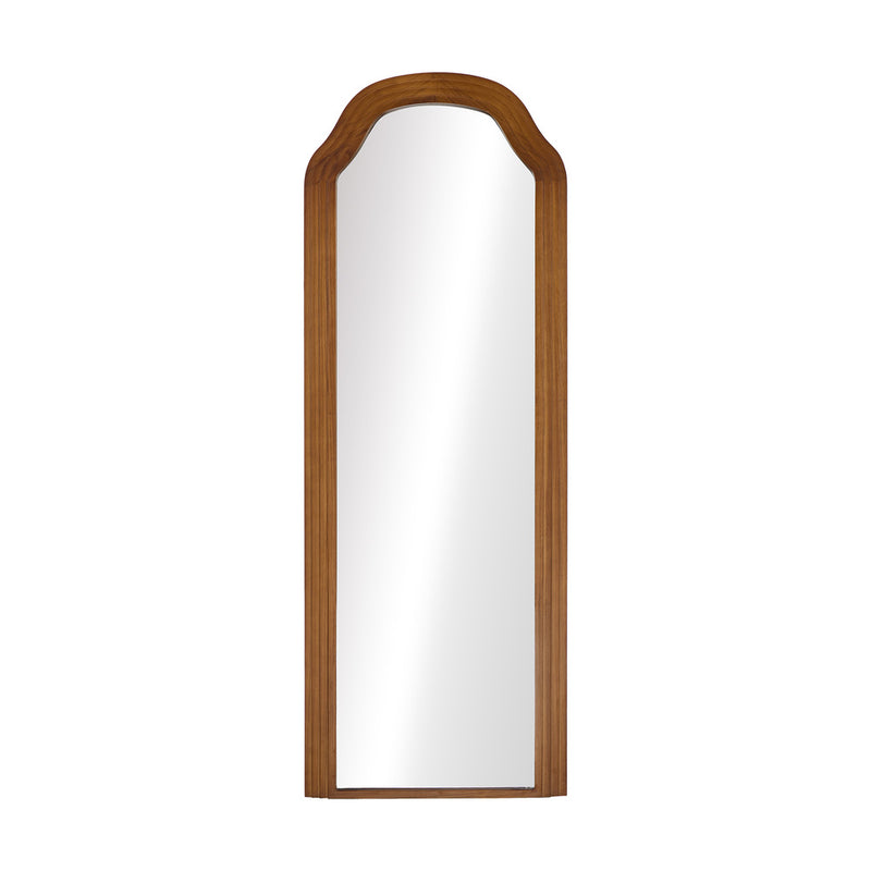 Oikiture Full Length Floor Makeup Mirrors 165x60cm Brown Wood Bedroom