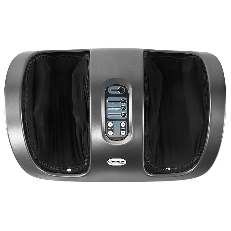 Livemor Foot Massager Shiatsu Massagers Electric Roller Kneading Leg Grey