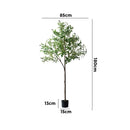 Livsip 180cm Artificial Olive Tree Lifelike Faux Potted Plants
