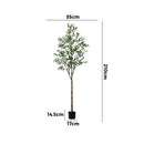 Livsip 210cm Artificial Olive Tree Lifelike Tall Faux Potted Plants