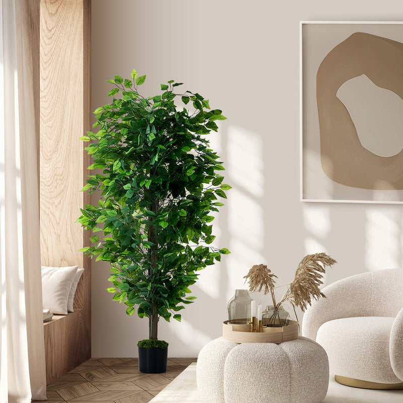 Livsip 150cm Artificial Ficus Tree Potted Faux Plant