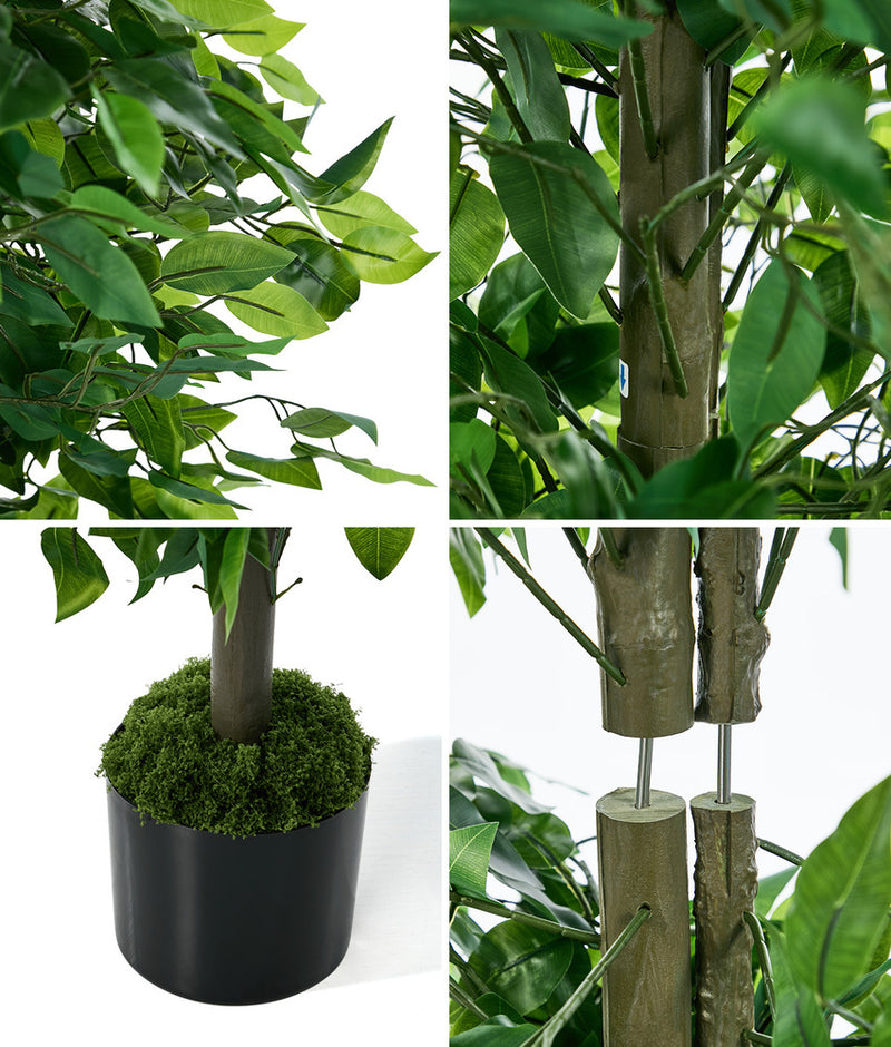 Livsip 150cm Artificial Ficus Tree Potted Faux Plant