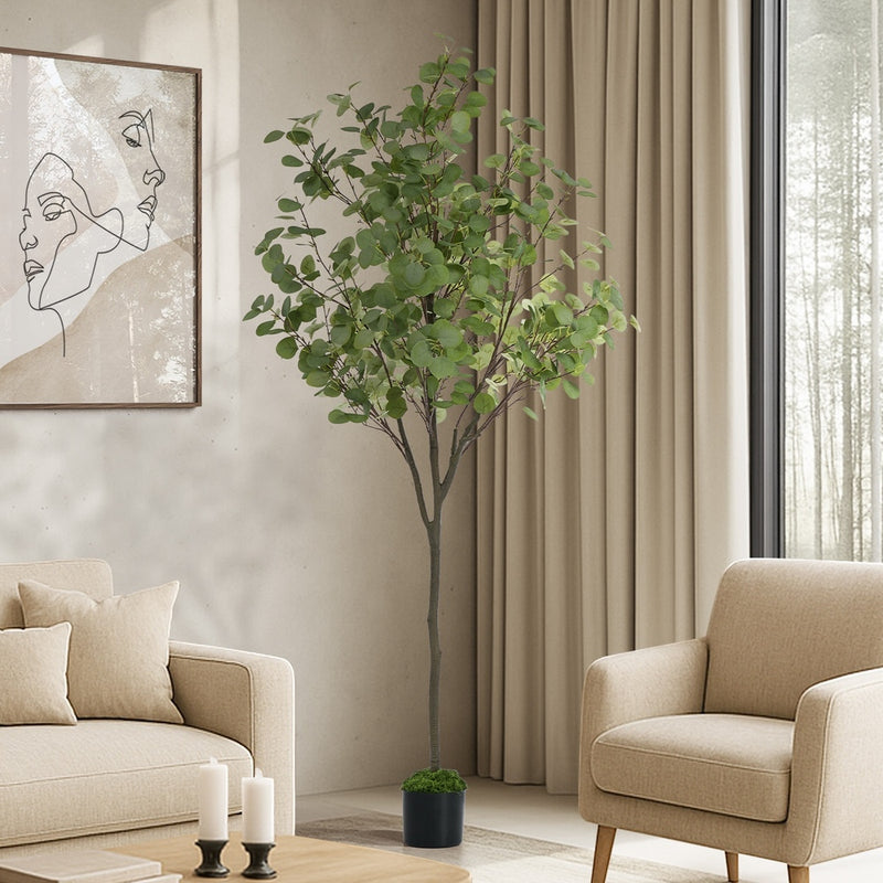 Livsip 180cm Eucalyptus Tree Potted Faux Plant