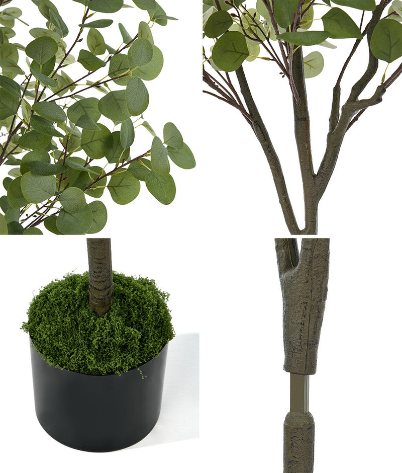 Livsip 180cm Eucalyptus Tree Potted Faux Plant