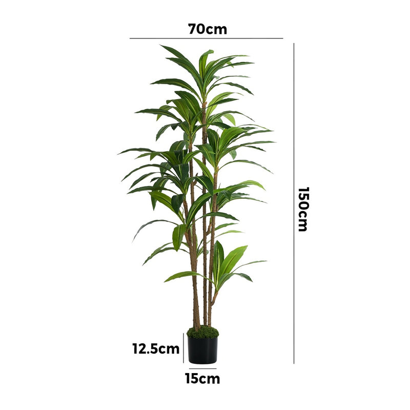 Livsip 150cm Dracaena Tree Potted Faux Plant