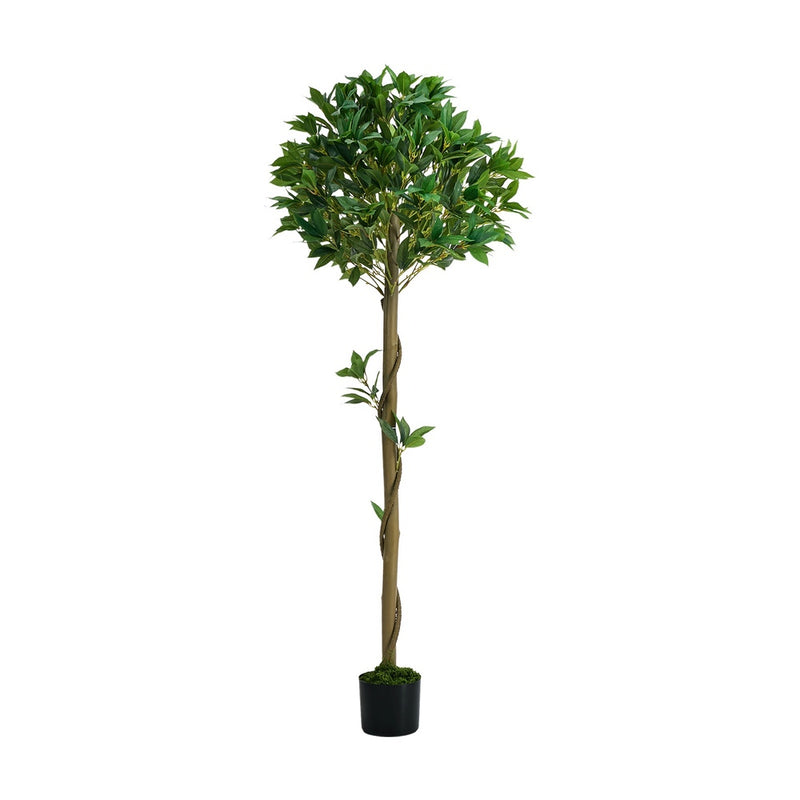 Livsip 150cm Artificial Bay Tree Laurel Ball Topiary Faux Plant
