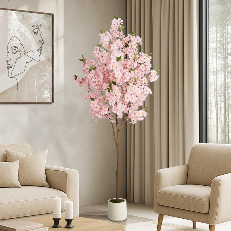 Livsip 180cm Artificial Cherry Blossom Tree Faux Plants