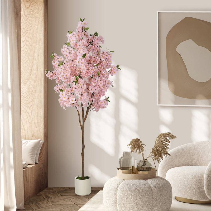 Livsip 180cm Artificial Cherry Blossom Tree Faux Plants