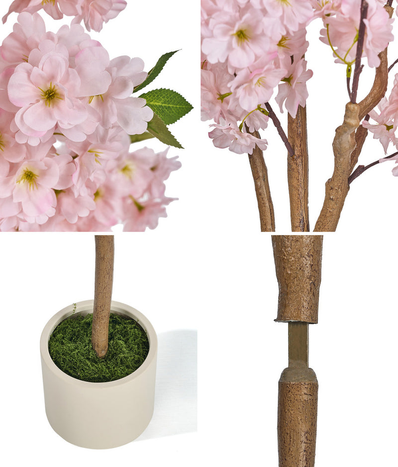 Livsip 180cm Artificial Cherry Blossom Tree Faux Plants