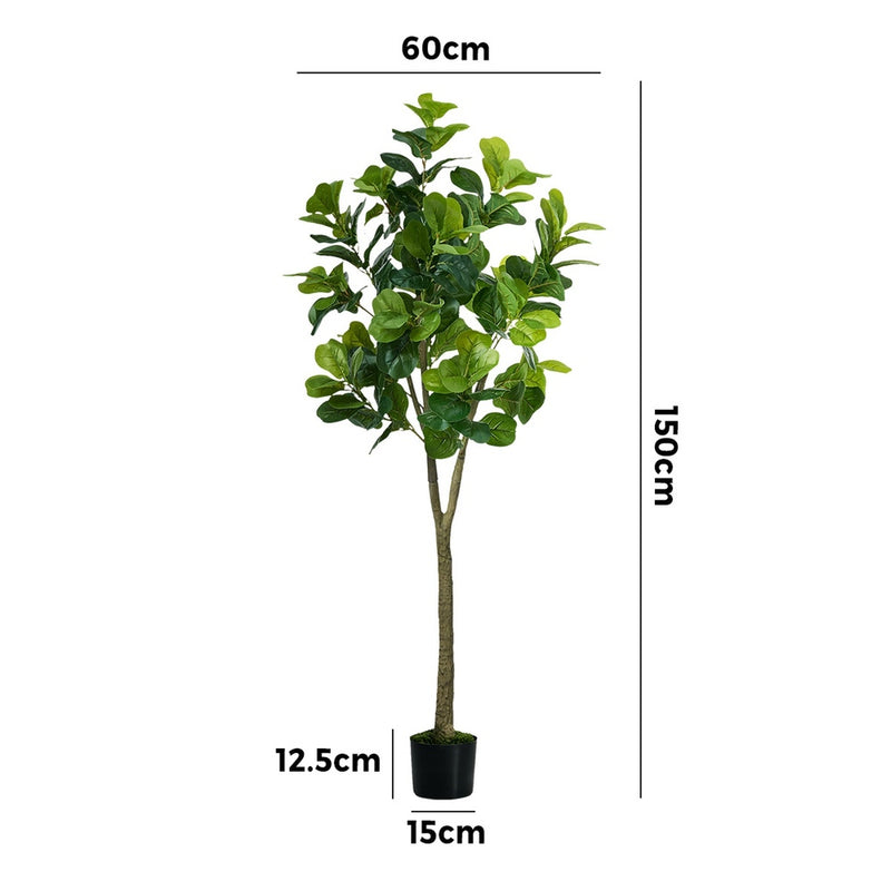 Livsip 150cm Fiddle Leaf Fig Tree Faux Plant