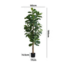Livsip 180cm Artificial Fiddle Leaf Fig Tree Lifelike Faux Plants
