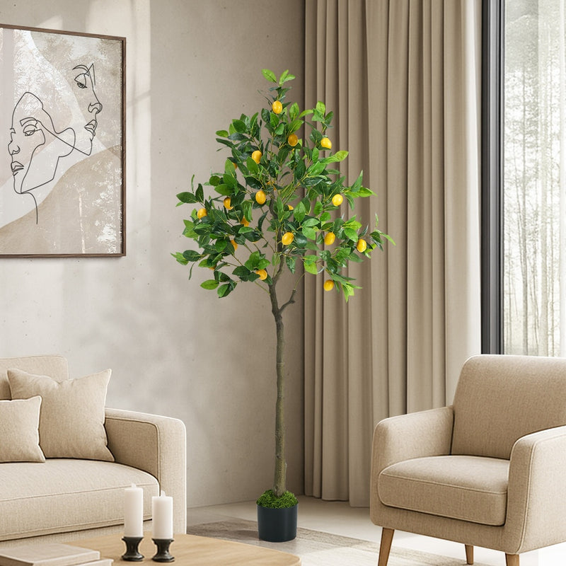 Livsip 150cm Lemon Tree Faux Plant Home Decor