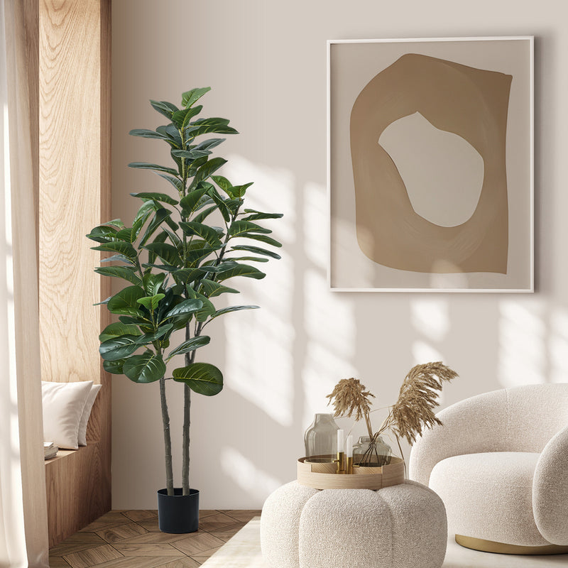 Livsip 150cm Artificial Fiddle Leaf Fig Tree Lifelike Faux Plants