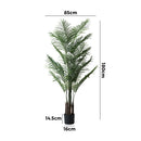 Livsip 180cm Artificial Palm Tree Lifelike Faux Potted Plants