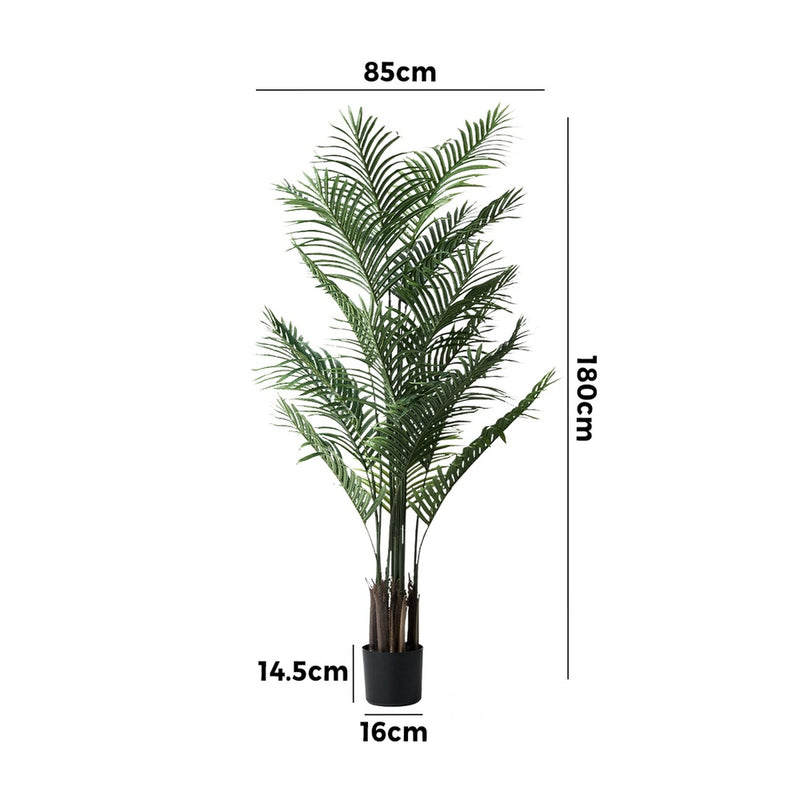 Livsip 180cm Artificial Palm Tree Lifelike Faux Potted Plants