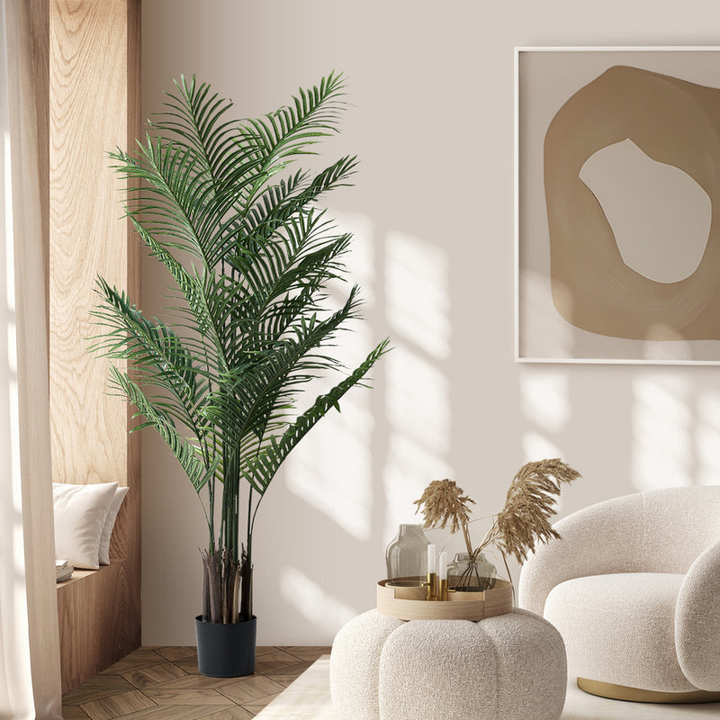 Livsip 180cm Artificial Palm Tree Lifelike Faux Potted Plants