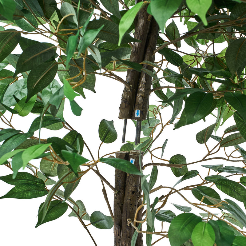 Livsip 2 Pack 150cm Artificial Ficus Tree Faux Potted Plants