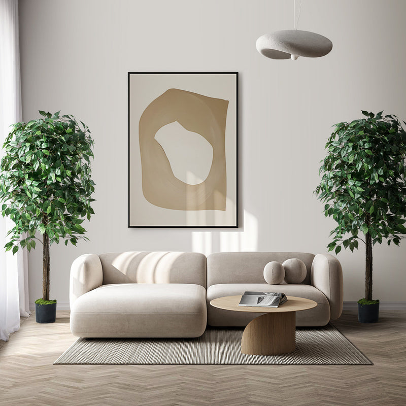Livsip 2 Pack 150cm Artificial Ficus Tree Faux Potted Plants