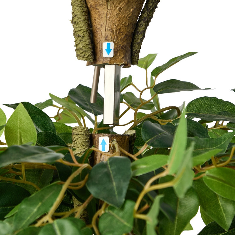 Livsip 180cm Artificial Ficus Tree Twisted Ficus Faux Potted Plant