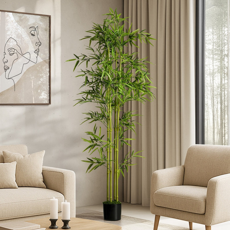 Livsip 180cm Artificial Bamboo Faux Potted Plant Home Garden Décor