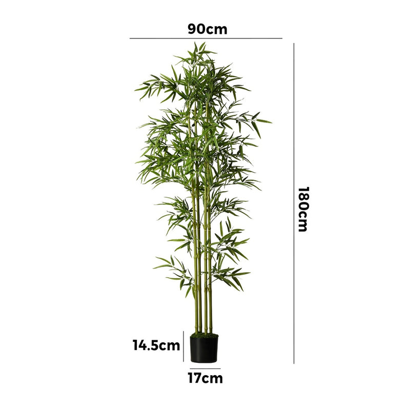 Livsip 180cm Artificial Bamboo Faux Potted Plant Home Garden Décor