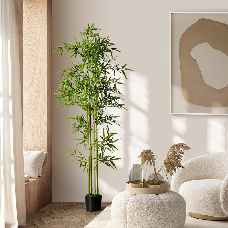 Livsip 180cm Artificial Bamboo Faux Potted Plant Home Garden Décor