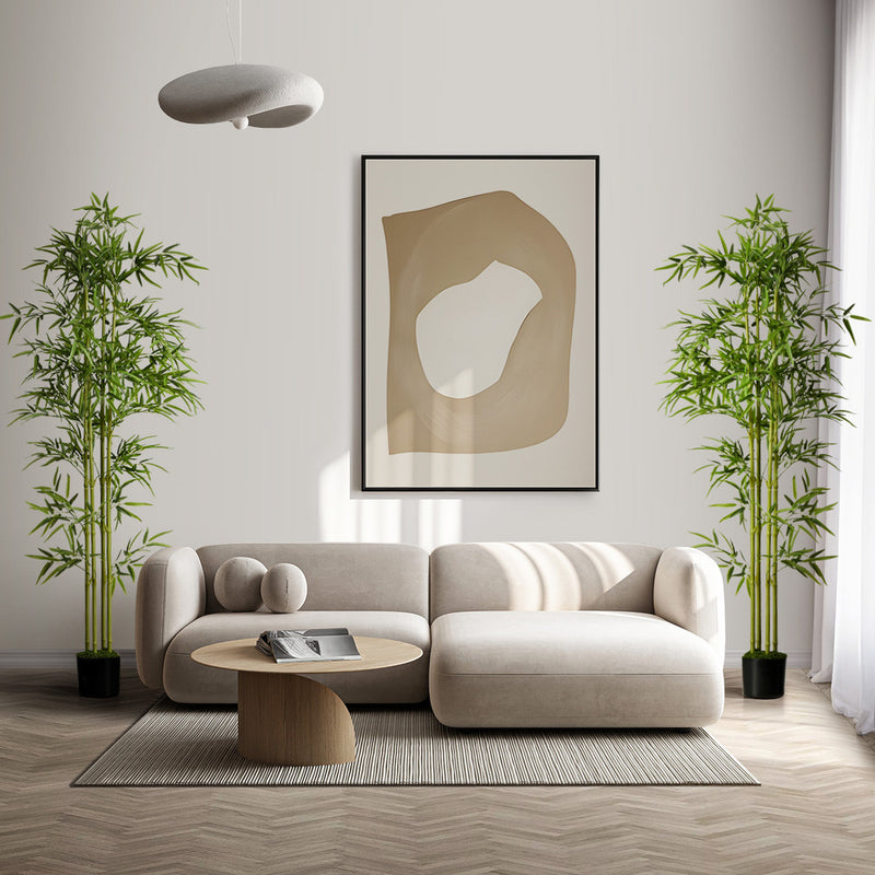 Livsip 2PC 180cm Artificial Bamboo Faux Potted Plant Home Garden Décor