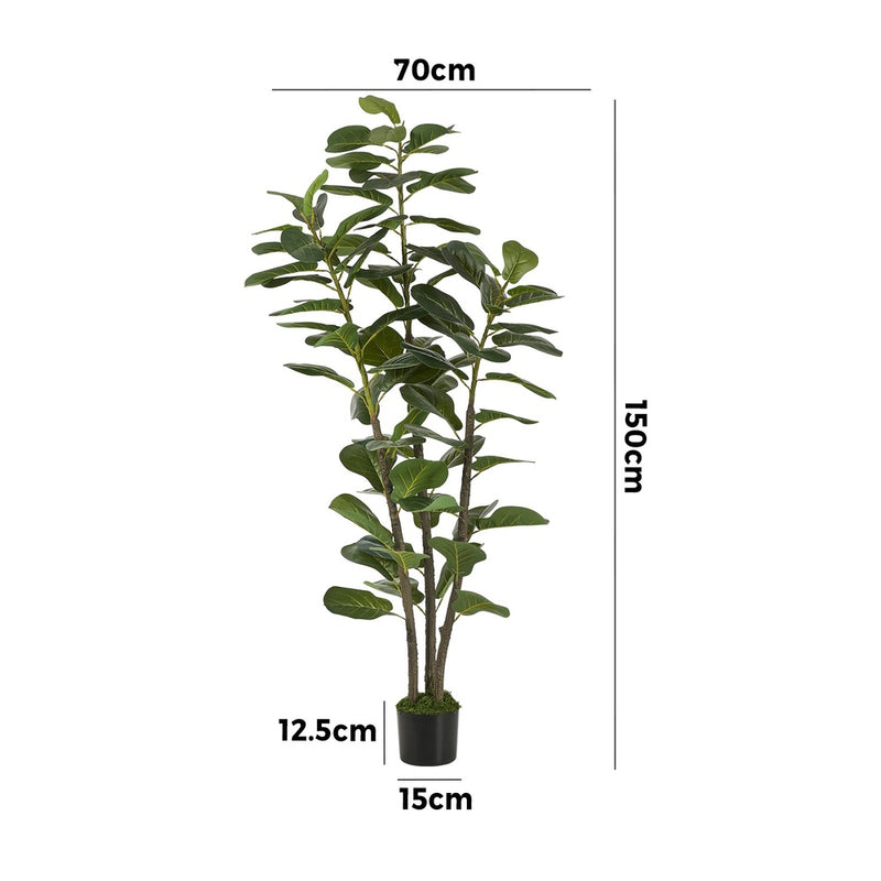Livsip 150cm Artificial Fiddle Leaf Fig Tree Lifelike Potted Plant