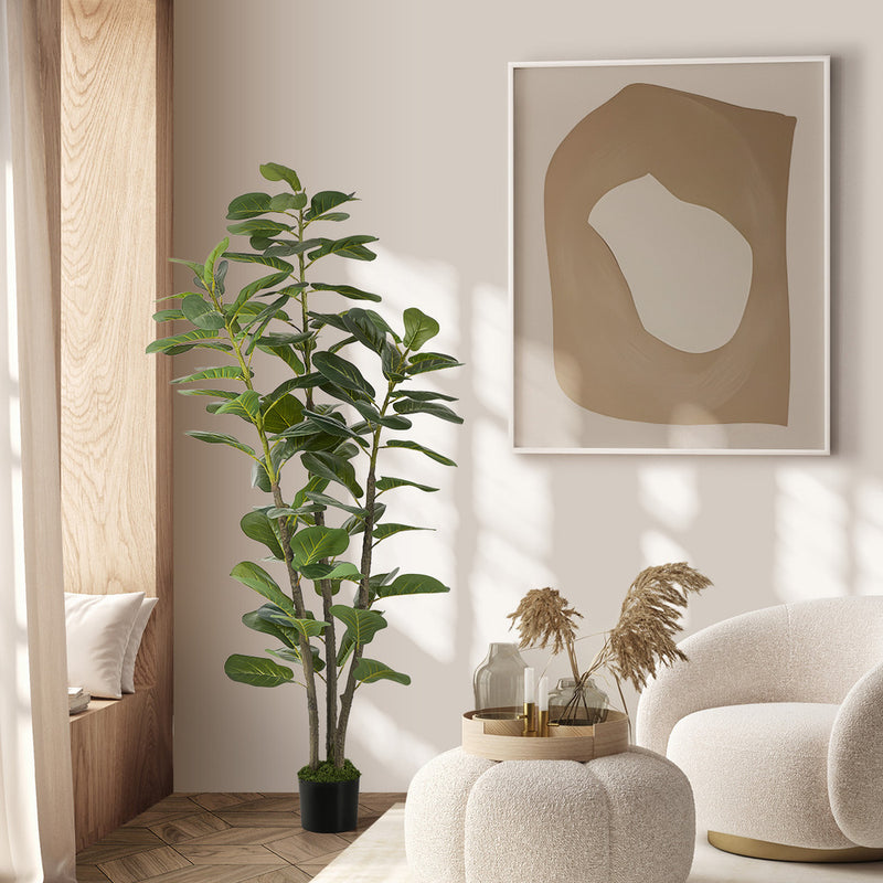 Livsip 150cm Artificial Fiddle Leaf Fig Tree Lifelike Potted Plant