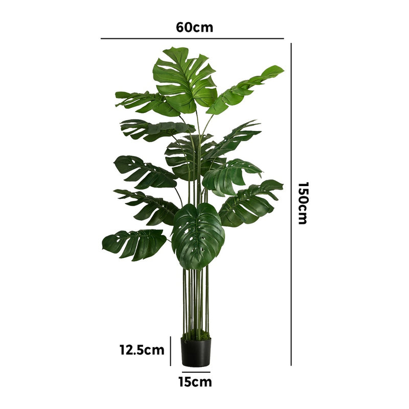 Livsip 150cm Artificial Monstera Deliciosa Plant Fake Tree Home Décor