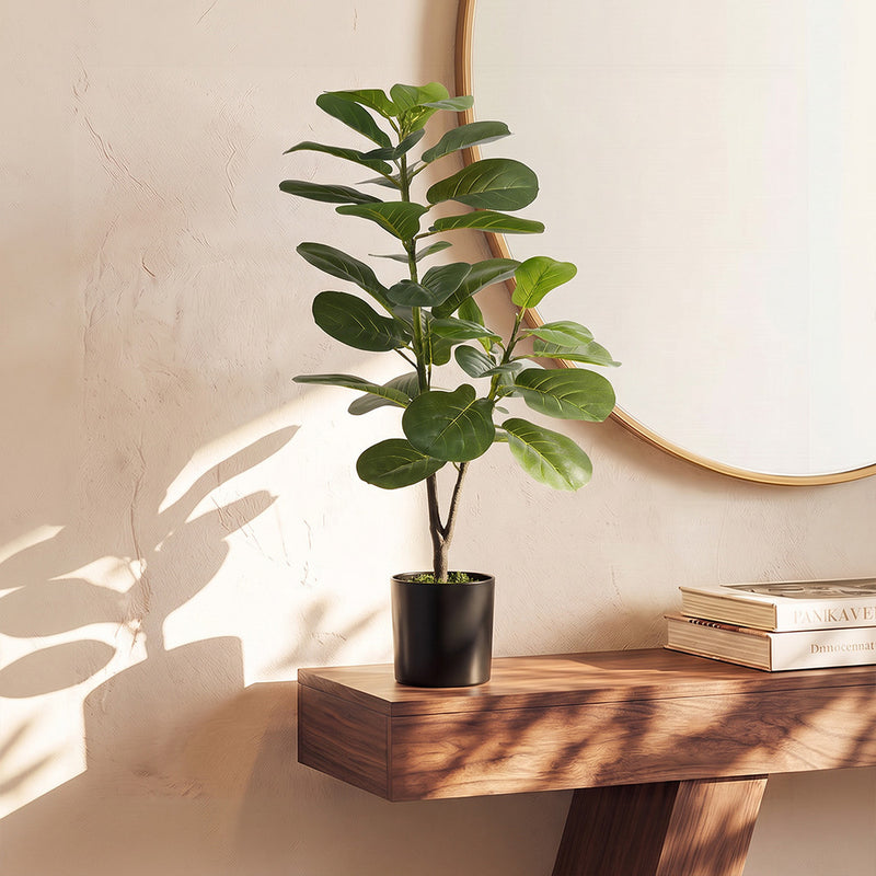 Livsip 2 Pack 95cm Fiddle Leaf Fig Tree Faux Plant Home Decor