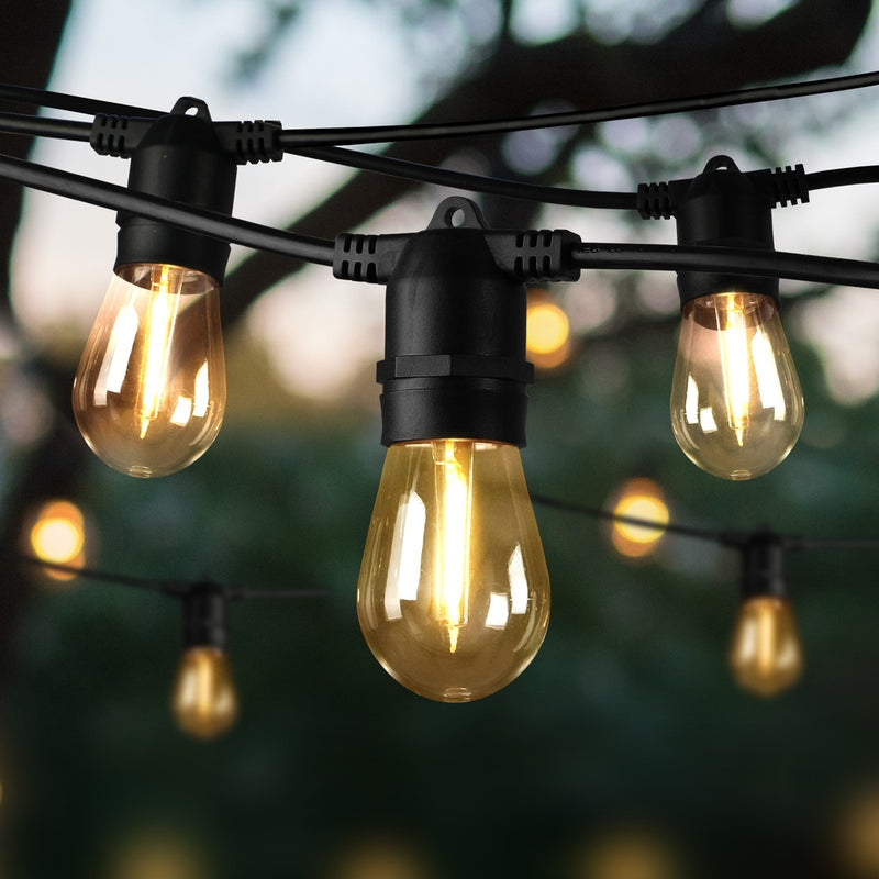 Mazam 100M LED Festoon String Lights Waterproof