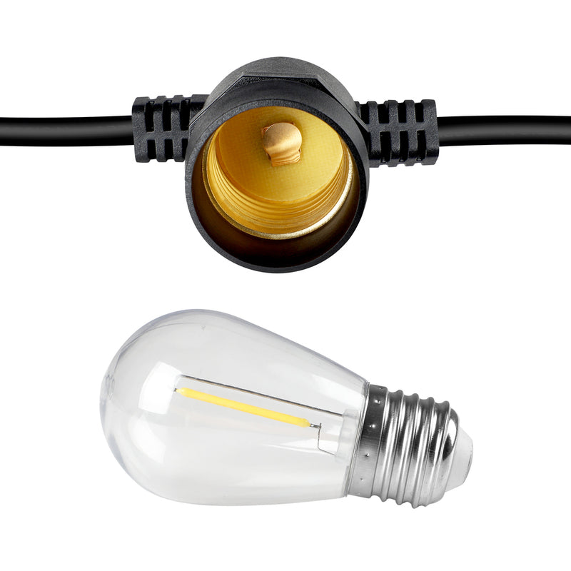 Mazam 60M LED Festoon String Lights Waterproof