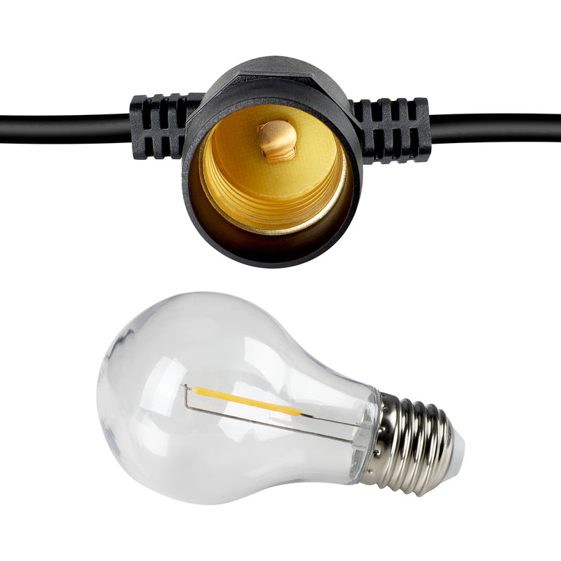 Mazam 20M Solar Festoon String Lights LED Christmas Waterproof