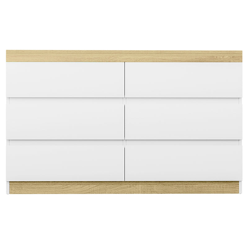 Artiss 6 Chest of Drawers Cabinet Dresser Table Tallboy Storage Bedroom White