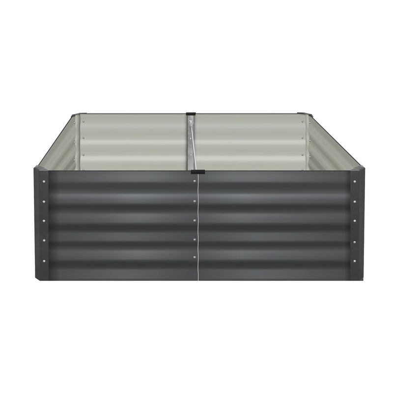Livsip Garden Raised Bed x2 Galvanised Steel 120x80x45CM